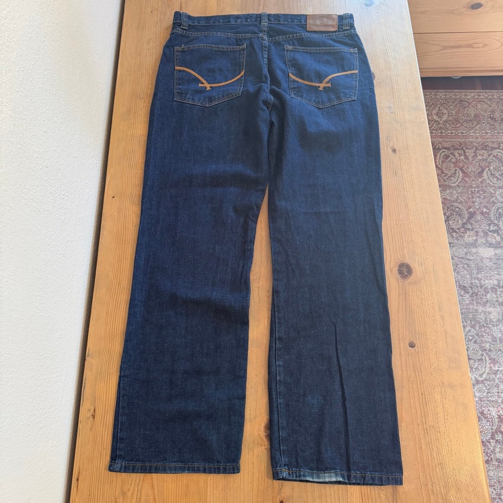 Vintage Ecko Unltd Mens 38x31.5 Jeans Dark Wash Indigo‎ Wide Leg Skater Y2K